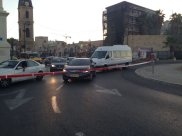  بالصور: أزمة مرورية خانقة في مدخل ميناء يافا والشرطة تُغلق المفترقات المؤدية إلى يافا